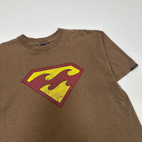 Vintage Billabong Surf Superman Graphic Tee L - Picture 2 of 5